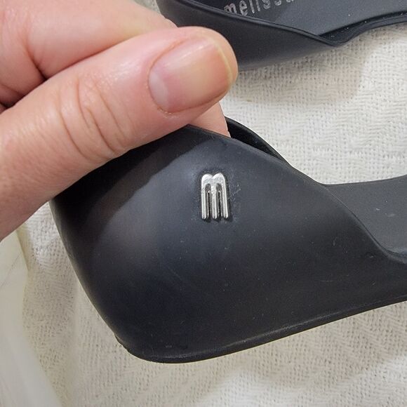 Melissa Fresh Bloom II Studded D'Orsay Peep Toe Ballet Flats Size 7 - Picture 6 of 13